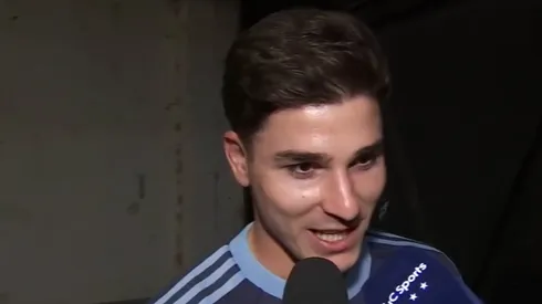 Julián Álvarez rompió el silencio tras el polémico penal anulado en Champions League