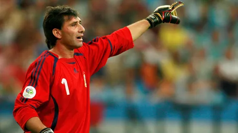 El Pato Abbondanzieri en la Selección Argentina.