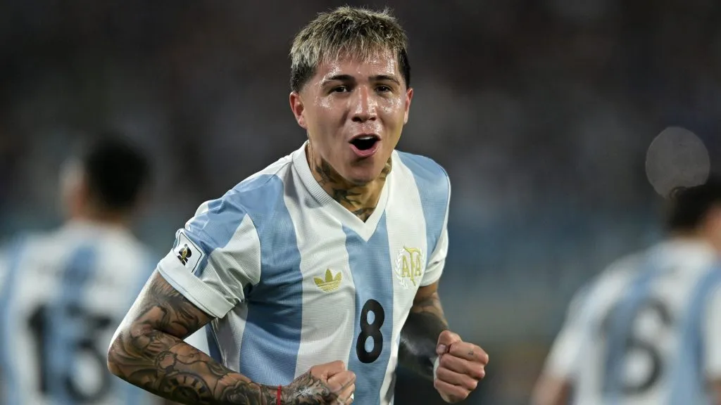 Enzo Fernández, mediocampista de la Selección Argentina.