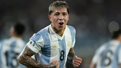 Enzo Fernández, mediocampista de la Selección Argentina.