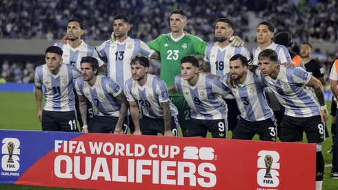 Los once titulares de la Selección Argentina.