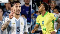 Leandro Paredes le dijo a Rodrygo Goes mantuvieron una discusión durante el encuentro entre Argentina y Brasil.