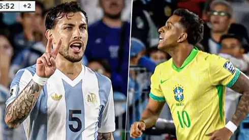 Leandro Paredes le dijo a Rodrygo Goes mantuvieron una discusión durante el encuentro entre Argentina y Brasil.
