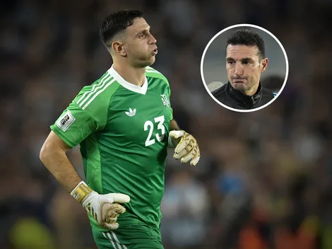 No se vio en TV: así reaccionó Lionel Scaloni a los jueguitos de Dibu Martínez