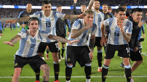 Argentina celebra su triunfo ante Brasil.