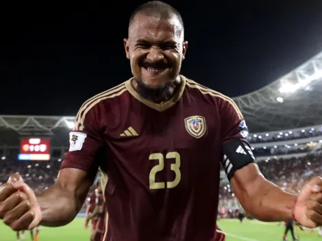 Rondón, de irse por la puerta de atrás de River a convertir un gol que podría meter a Venezuela en su primer Mundial