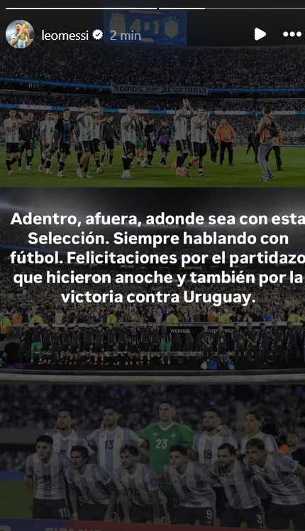 Historia de Lionel Messi.