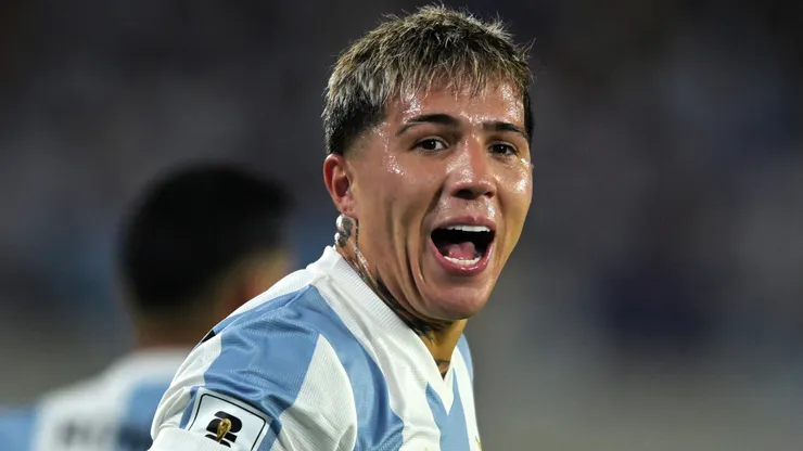 Enzo Fernández, mediocampista de la Selección Argentina.