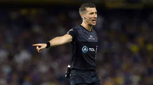 Sebastián Zunino, el árbitro de Aldosivi vs. Boca. (Getty Images)