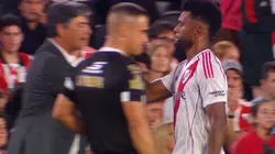 El gesto de Miguel Borja a los hinchas de River tras reemplazado vs. Rosario Central