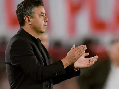 La reacción de Marcelo Gallardo al gol de Santiago López en el empate de River contra Rosario Central