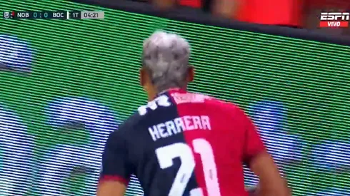 El festejo de Luciano Herrera.