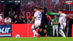 El golpe que recibió Silvetti.