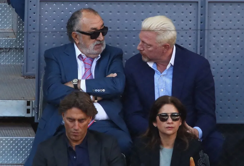 Tiriac y Becker en el Masters 1000 de Madrid en 2018. (Foto: Getty).