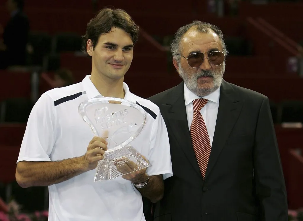 Federer y Tirian en el Masters de Madrid en 2006. (Foto: Getty).
