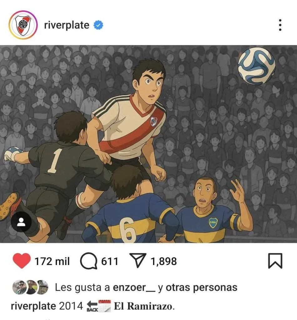 River usó ChatGPT para retratar el “Ramirazo”.