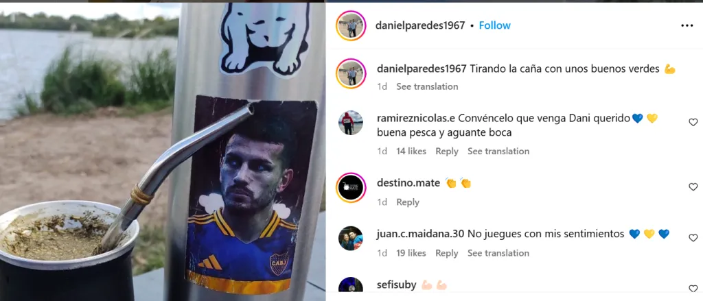 El posteo del padre de Paredes que ilusiona a Boca.