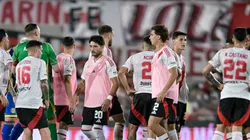 El equipo de River en el empate ante Rosario Central.