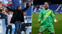 Eduardo Coudet no pudo contener su furia ante el penal que Augusto Batalla le tapó a Jordán en el Alavés vs. Rayo Vallecano.