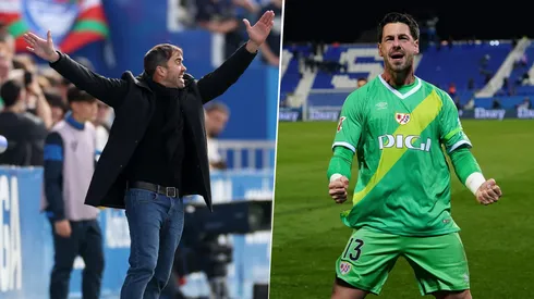 Eduardo Coudet no pudo contener su furia ante el penal que Augusto Batalla le tapó a Jordán en el Alavés vs. Rayo Vallecano.