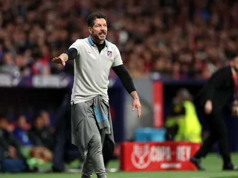 La reacción de Diego Simeone con los jugadores tras la eliminación de Atlético de Madrid en la Copa del Rey