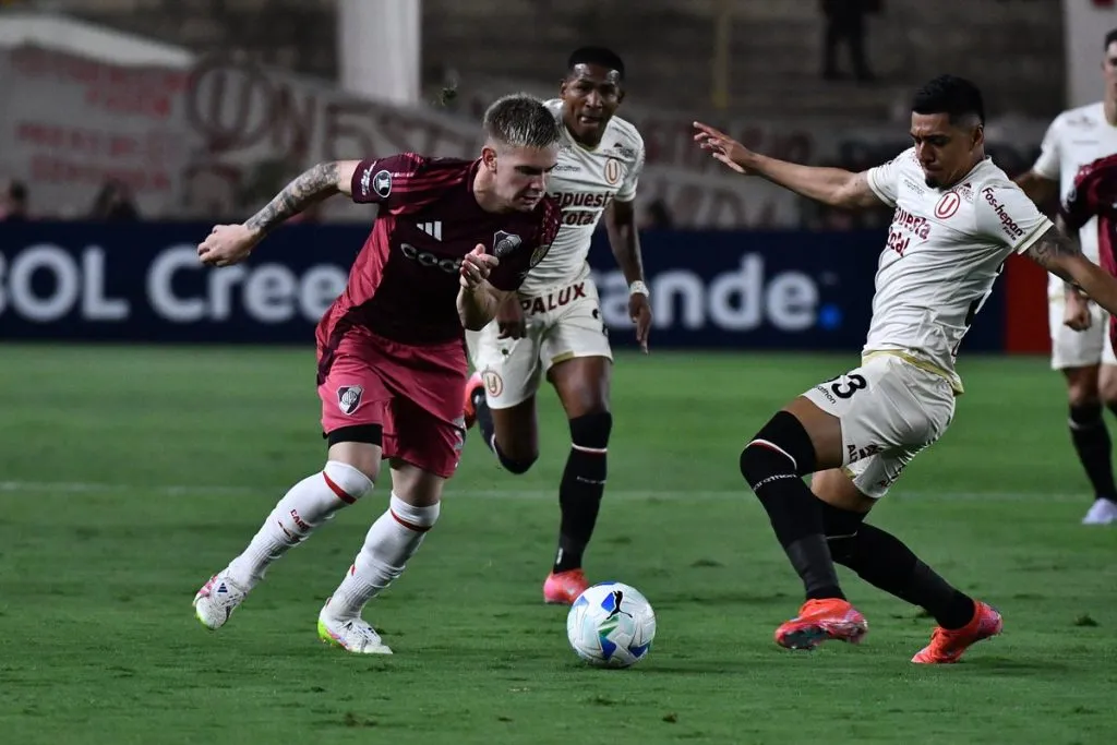 Franco Mastantuono en acción. (Foto: Prensa River)