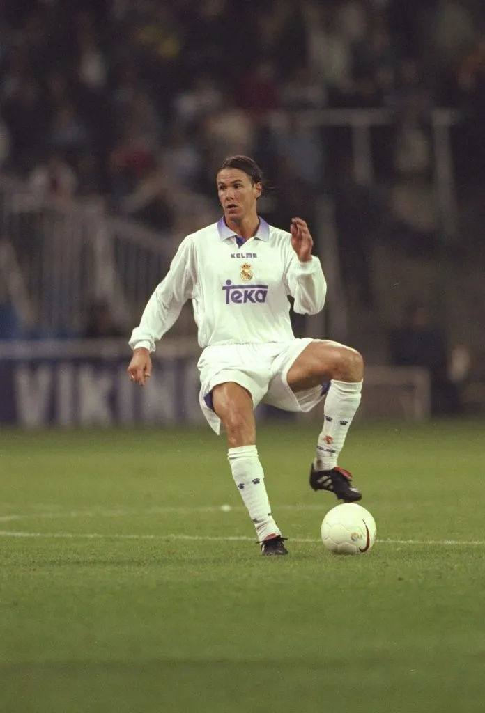 Estampa de crack. Campeón e ídolo del Real Madrid. Getty Images.