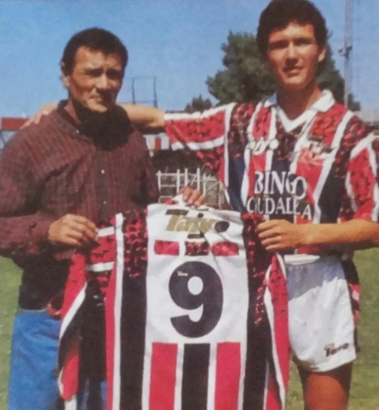 Carlos Leeb junto a Luis Félix, su padre. (Foto: Gentileza Carlos Leeb).