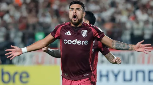 Paulo Díaz anotó el gol de la victoria de River Plate en el debut en la Libertadores 2025 en Perú.