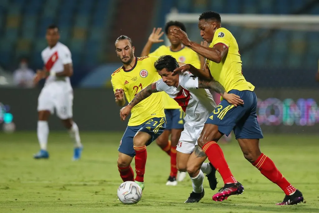 Pérez con la 21 de la Selección Colombia en la Copa América 2021. (Foto: Getty).