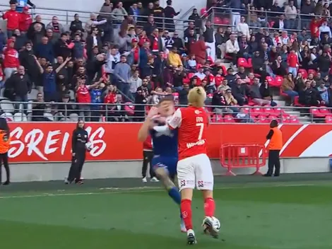 Empujón y caos: el picante cruce que protagonizó el Colo Barco en la victoria de Racing de Estrasburgo sobre Reims