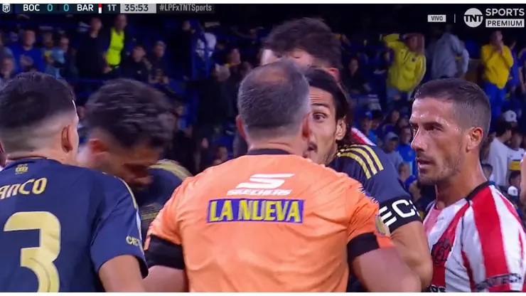 El reclamo de Edinson Cavani.