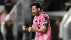 El festejo de Lionel Messi.