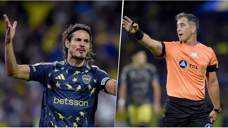 El picante cruce entre Fernando Echenique y Edinson Cavani tras el gol anulado a Boca: "Leé el reglamento"