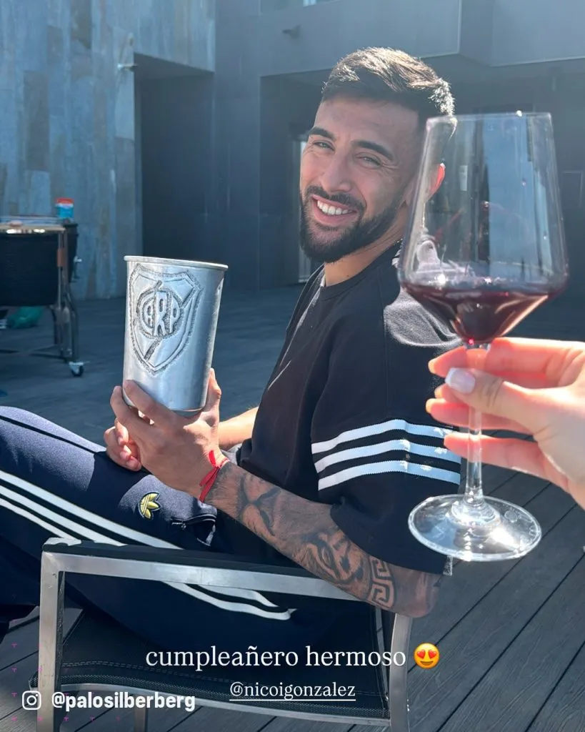 Nicolás González en su cumpleaños. (Foto: @palosilberberg)