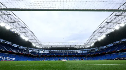 SAN SEBASTIAN, SPAIN - MARCH 06: General view inside the stadium prior to the UEFA Europa League 2024/25 Round of 16 First Leg match between Real Sociedad de Futbol and Manchester United at Reale Arena on March 06, 2025 in San Sebastian, Spain. (Photo by Ion Alcoba Beitia/Getty Images)