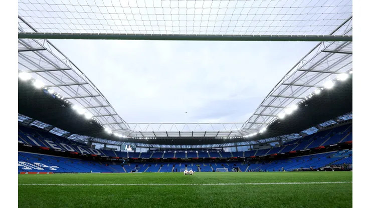 SAN SEBASTIAN, SPAIN - MARCH 06: General view inside the stadium prior to the UEFA Europa League 2024/25 Round of 16 First Leg match between Real Sociedad de Futbol and Manchester United at Reale Arena on March 06, 2025 in San Sebastian, Spain. (Photo by Ion Alcoba Beitia/Getty Images)