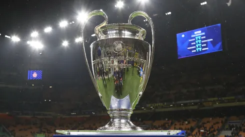 El trofeo de la Champions League.