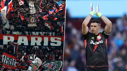 En Francia llaman a Dibu Martínez "bastardo" y el portero que "aman odiar" en la previa del PSG vs. Aston Villa.