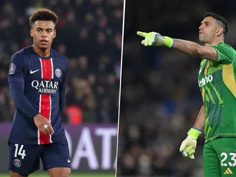 Desiré Doué calienta la previa del PSG vs. Aston Villa refiriéndose al Dibu Martínez