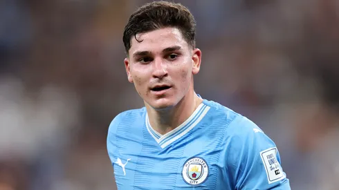 Julián Álvarez en su paso por Manchester City.