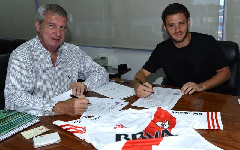 Guillermo Cascio y Joaquín Arzura. (Foto: Prensa River).