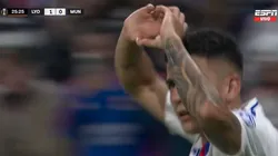 El festejo de Thiago Almada.