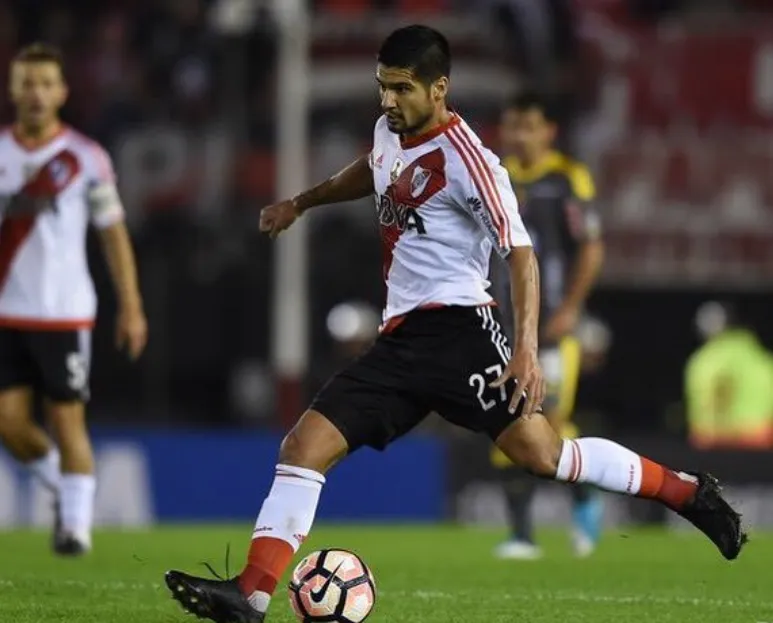 Zacarías Morán Correa tuvo su debut en River ante DIM en la Libertadores 2017. (Foto: Prensa River).