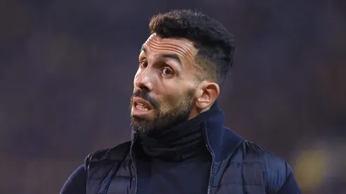 Carlos Tevez en su paso como DT de Independiente.