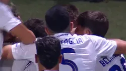 El festejo de los jugadores de Boca.