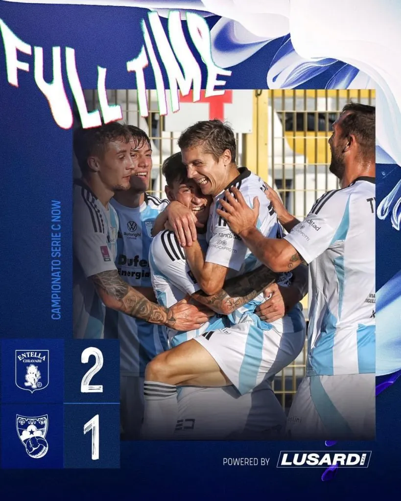 Virtus Entella derrotó 2 a 1 a Arezzo y ascendió a la Serie B.