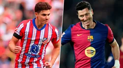 Julián Álvarez y Robert Lewandowski, dos de los goleadores de LaLiga.