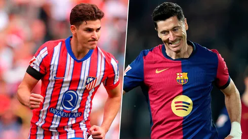 Julián Álvarez y Robert Lewandowski, dos de los goleadores de LaLiga.