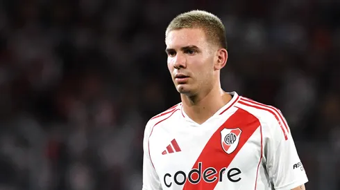 Franco Mastantuono con la camiseta de River.